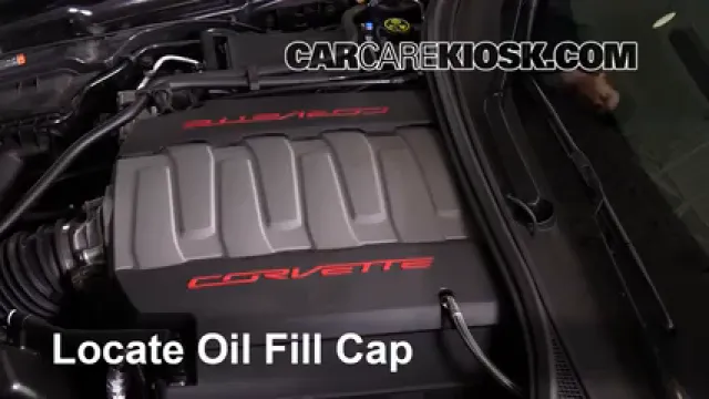 2015 Chevrolet Corvette Stingray 6.2L V8 Convertible Aceite Agregar aceite